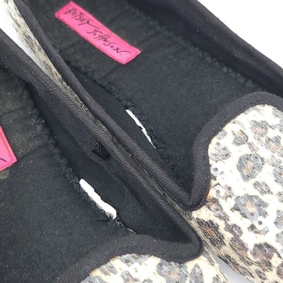 Betsey Johnson Leopard Slippers Womens Estimated Size 6 Based On Measurements - Picture 12 of 16